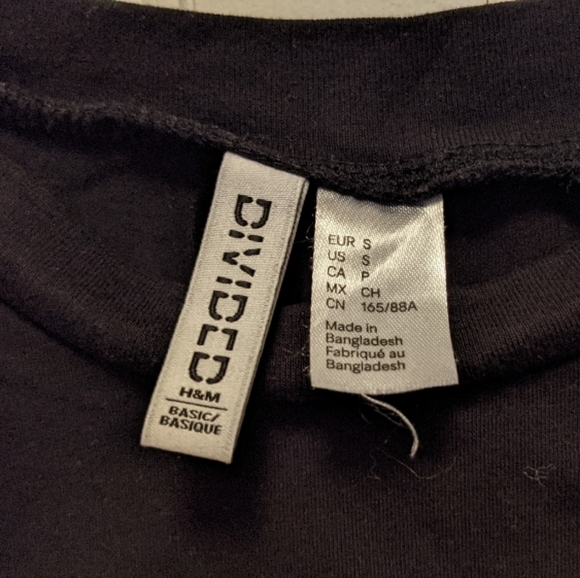 H&M black crop top - Picture 3 of 4